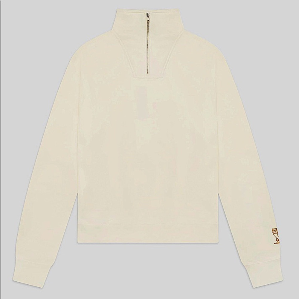 OVO WOMENS CLASSIC OWL HALF ZIP MOCK NECK - NWT